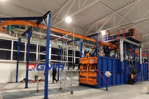 工程機械吊鉤通過式拋丸機